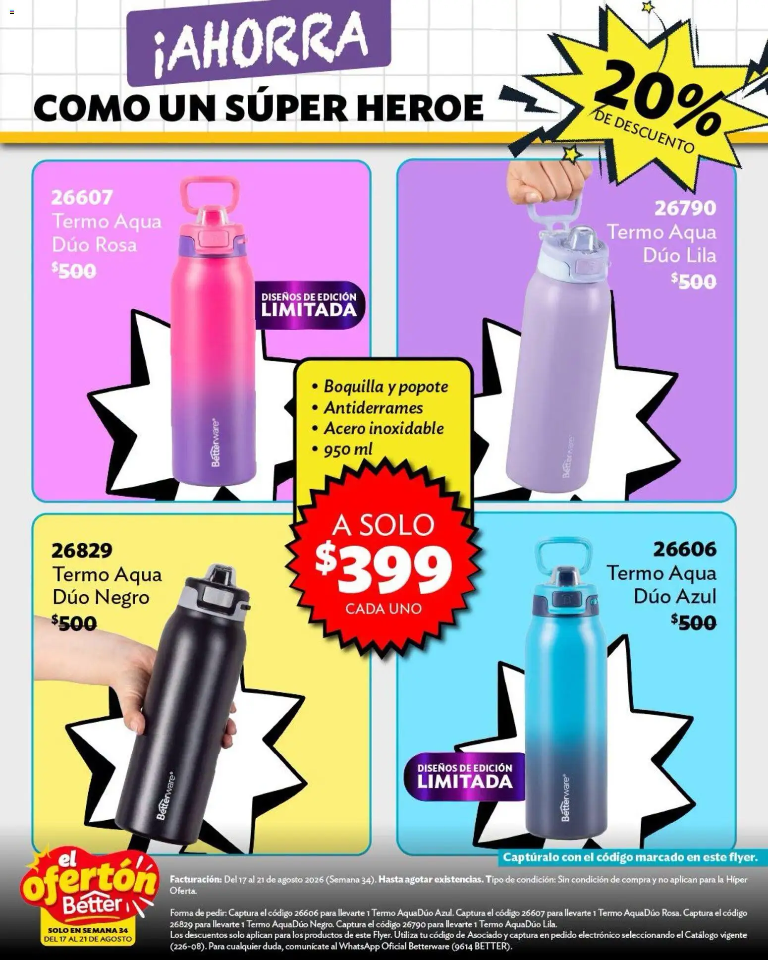 Nuevas ofertas de Betterware válidas en toda la República Mexicana desde el 17/08/2026. ¡Encuentra las mejores ofertas en Betterware catálogo El Ofertón! | Página: 5