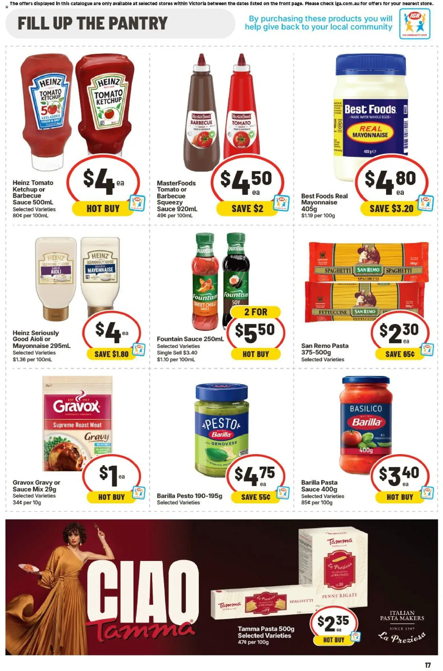 IGA catalogue - valid from 05/08/2026 | Page: 18 | Products: Ketchup, Sauce, Salt, Chilli