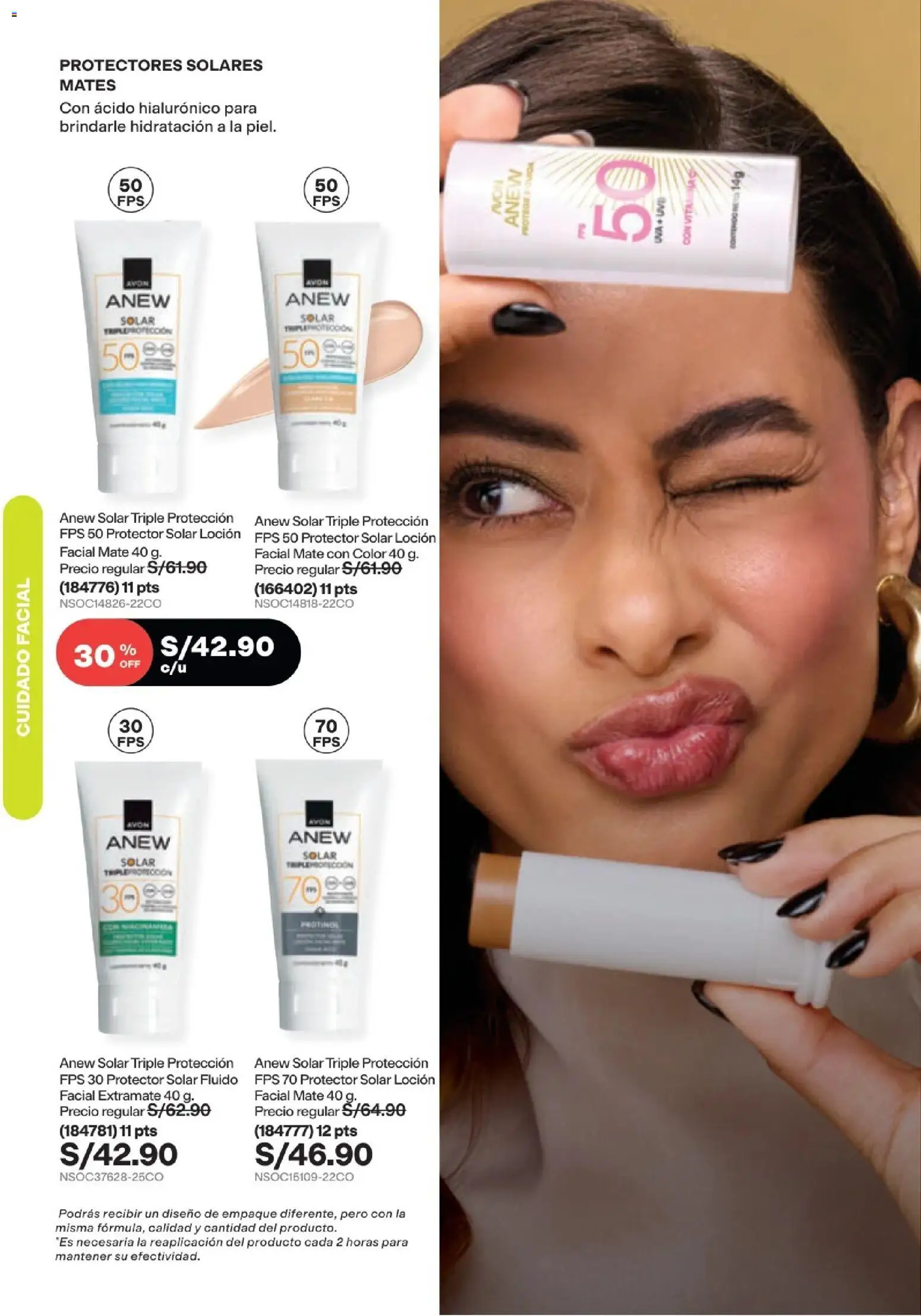 Catálogo Avon válido desde 15/09/2026 | Página: 117 | Productos: Protector solar, Protectores, Empaque