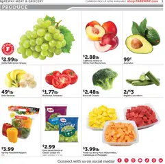Preview of Fareway weekly ads valid from 08/13/2026 | Page: 3 | Products: Broccoli, Tomatoes, Bananas, Cucumbers