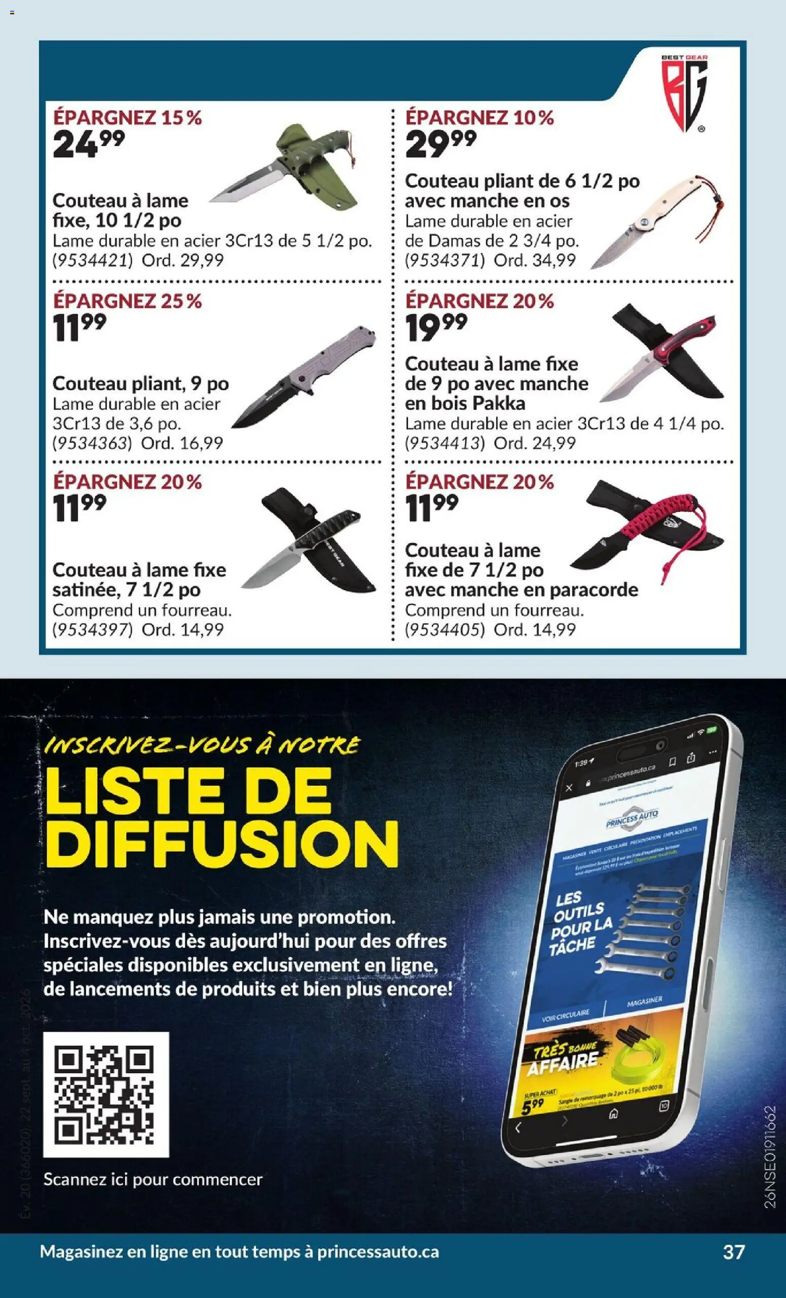 Princess Auto flyer valid from Sep 22, 2026 | Page: 42
