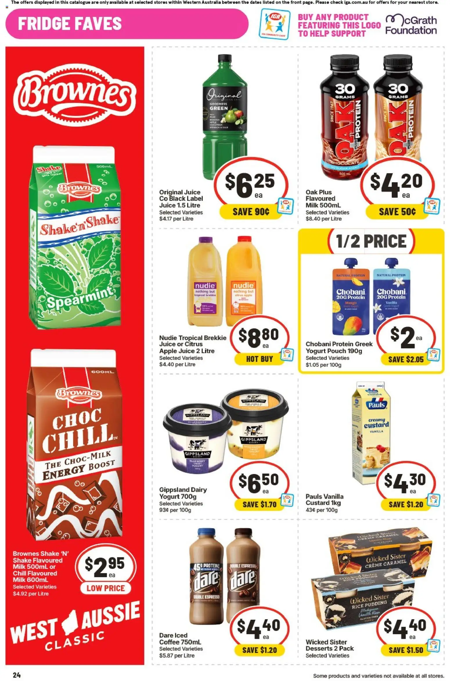 IGA catalogue - valid from 09/09/2026 | Page: 25 | Products: Milk, Chocolate, Juice, Rice