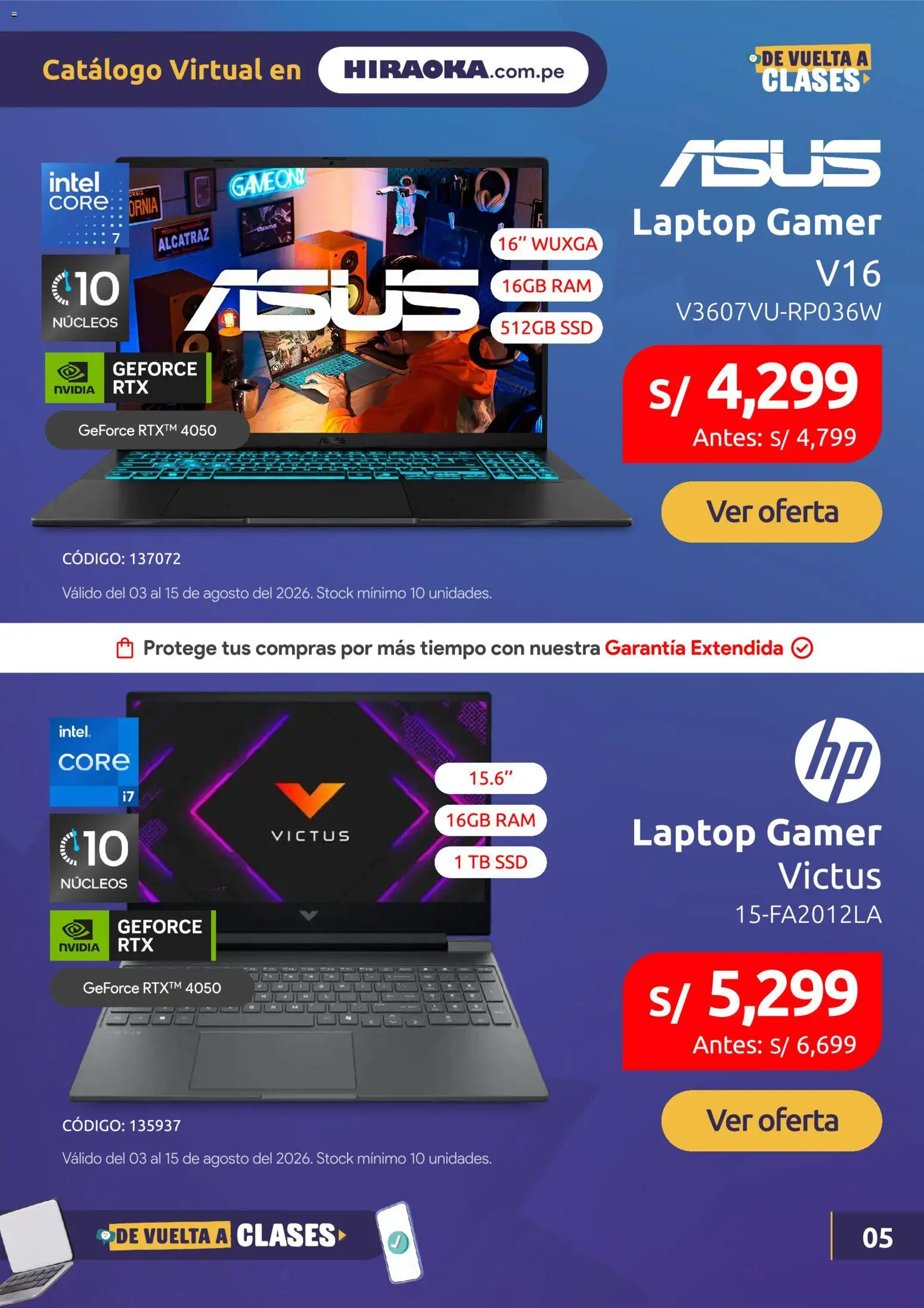 Catálogo Hiraoka válido desde 03/08/2026 | Página: 6 | Productos: Laptop