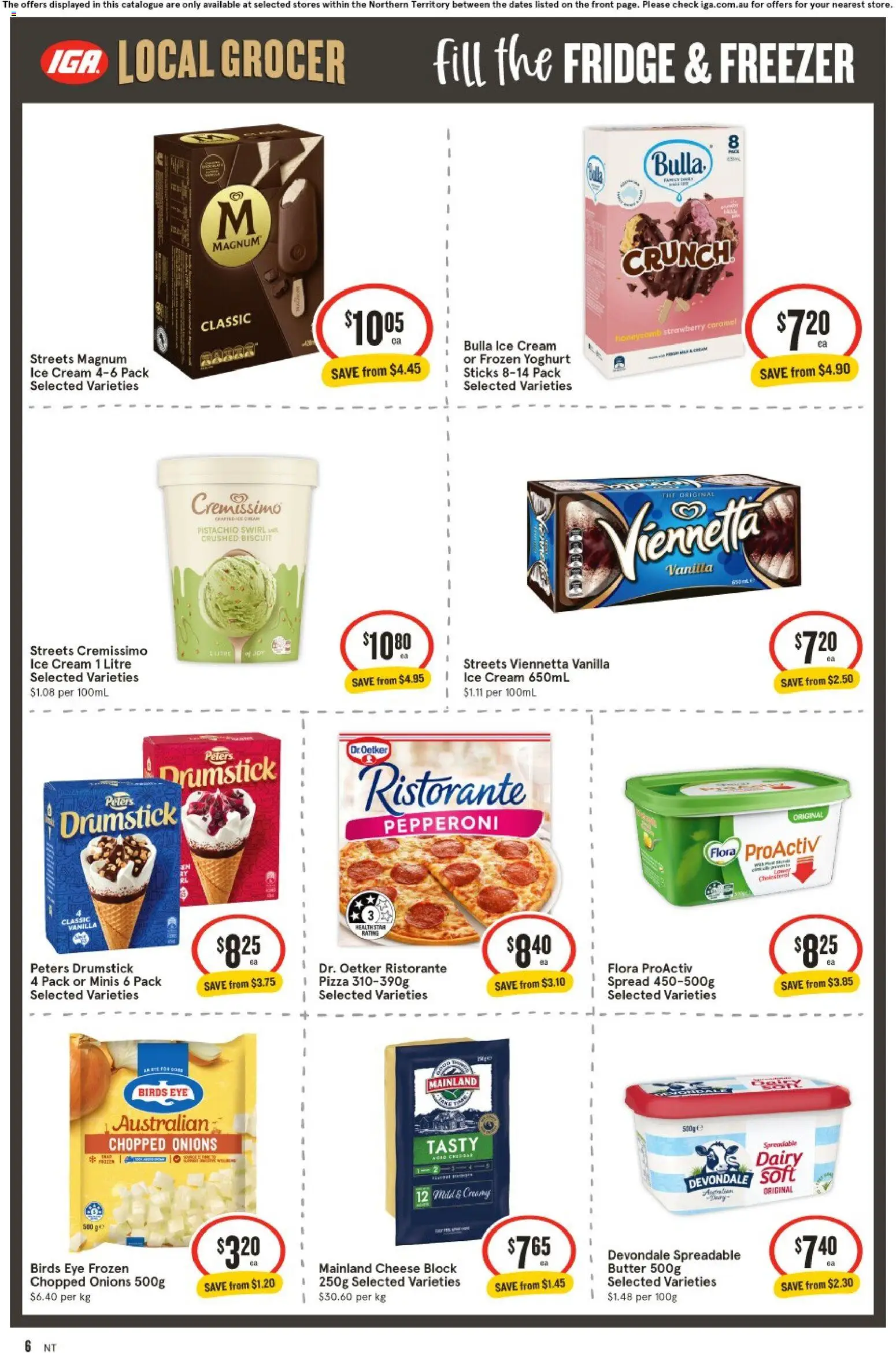 IGA catalogue - valid from 22/07/2026 | Page: 7 | Products: Butter, Cheese, Fridge, Freezer