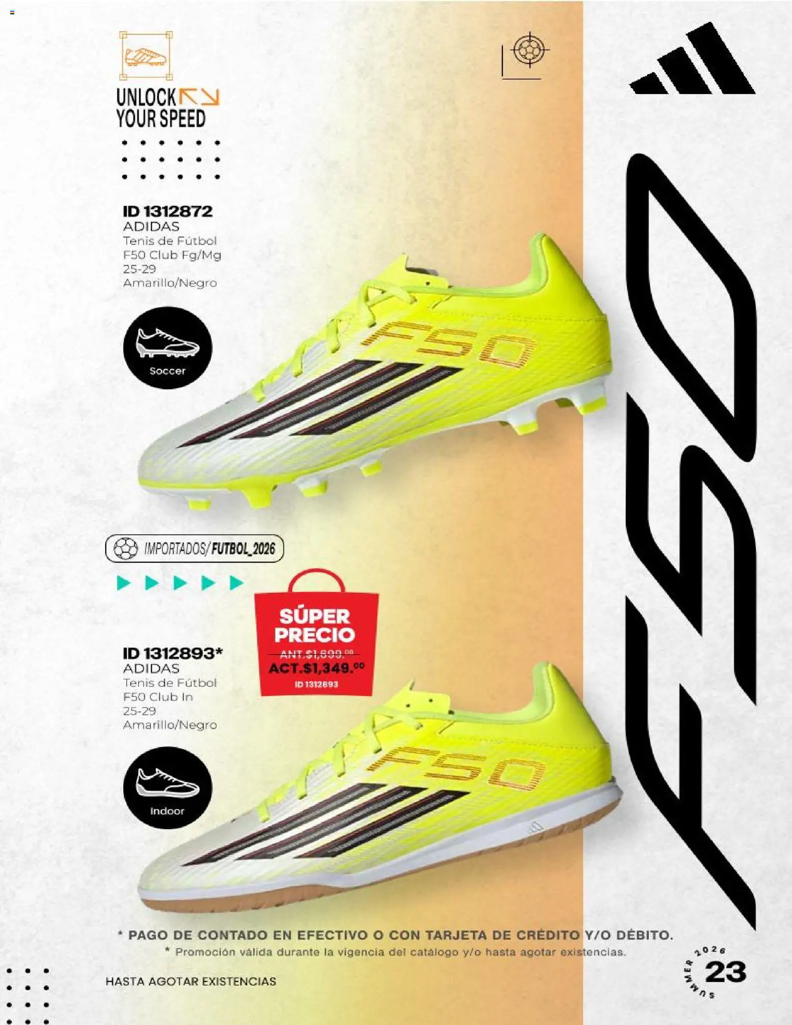 Nuevas ofertas de Price Shoes válidas en toda la República Mexicana desde el 04.06.2026. ¡Encuentra las mejores ofertas en Price Shoes catálogo Fútbol 2026! | Página: 23 | Productos: Tenis