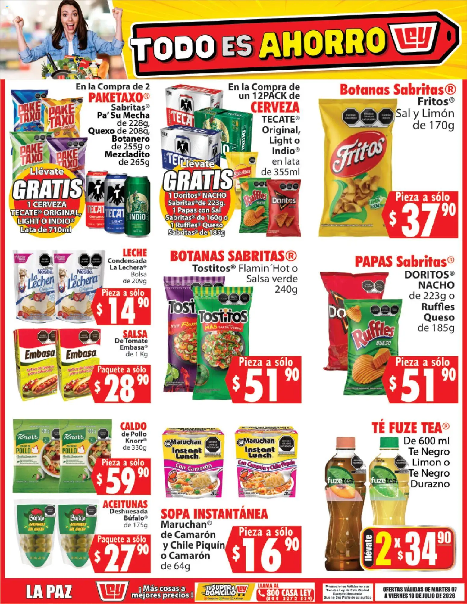 Nuevas ofertas de Casa Ley válidas en toda la República Mexicana desde el 07/07/2026. ¡Encuentra las mejores ofertas en Casa Ley folleto Todo es ahorro! | Página: 4