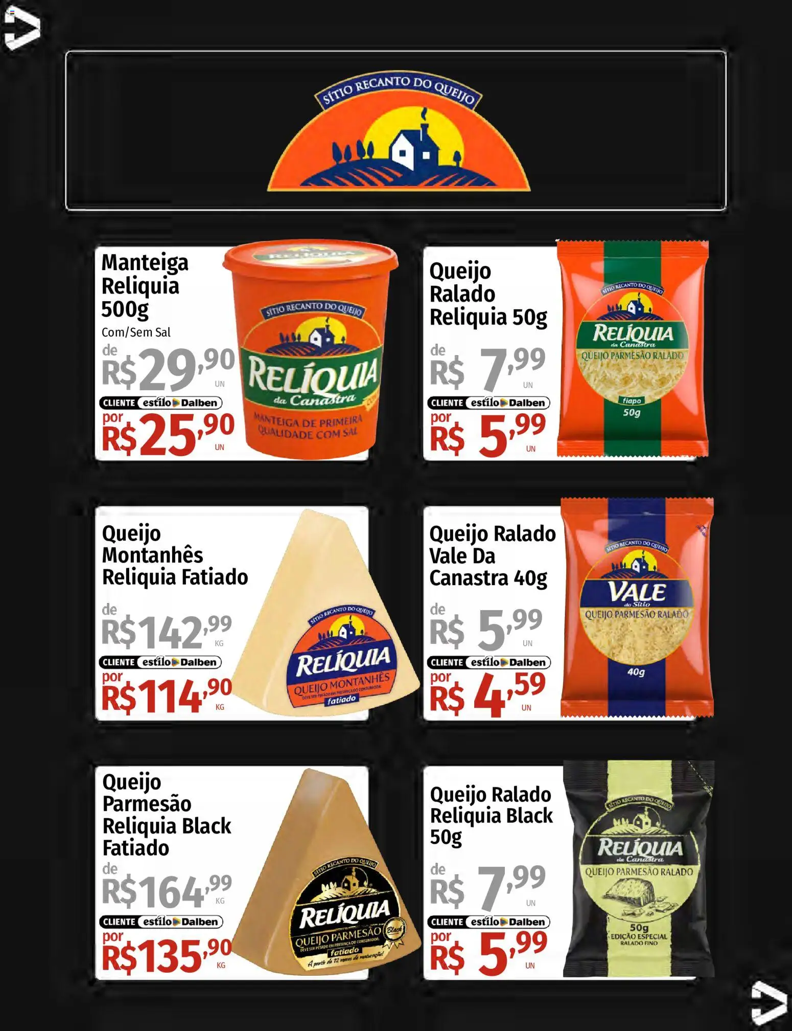 Supermercado Dalben Folheto - válido de 18.05.2026 | Página: 20 | Produtos: Manteiga, Queijo, Parmesão, Queijo parmesão