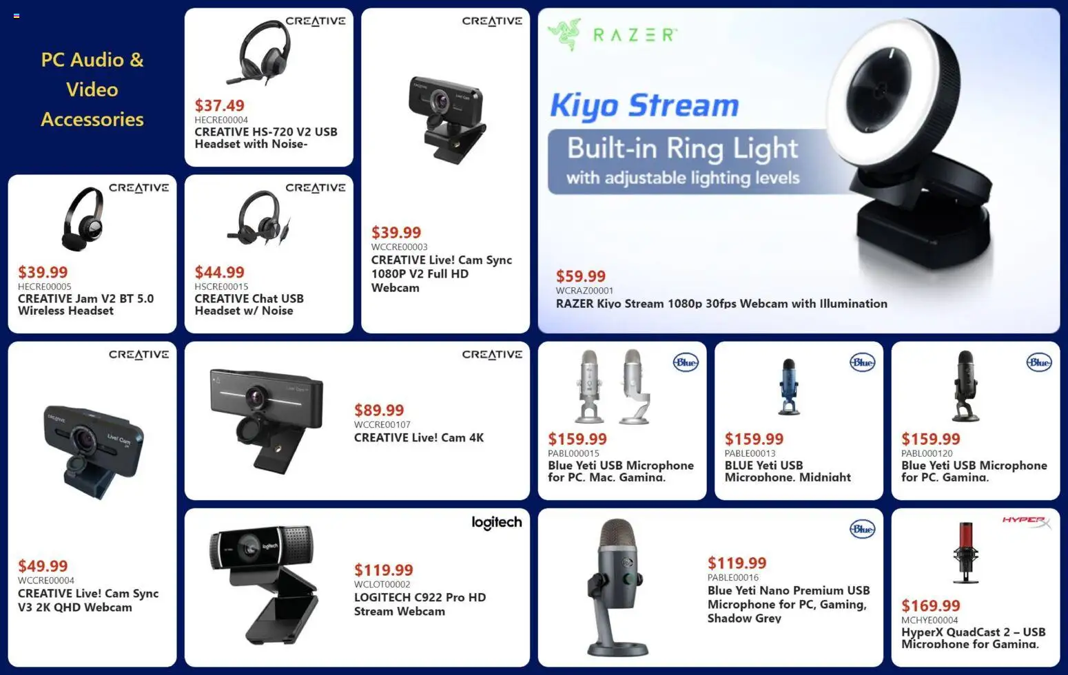 Canada Computers flyer valid from 08.05.2026 | Page: 11 | Products: PC, Video, Audio, Microphone