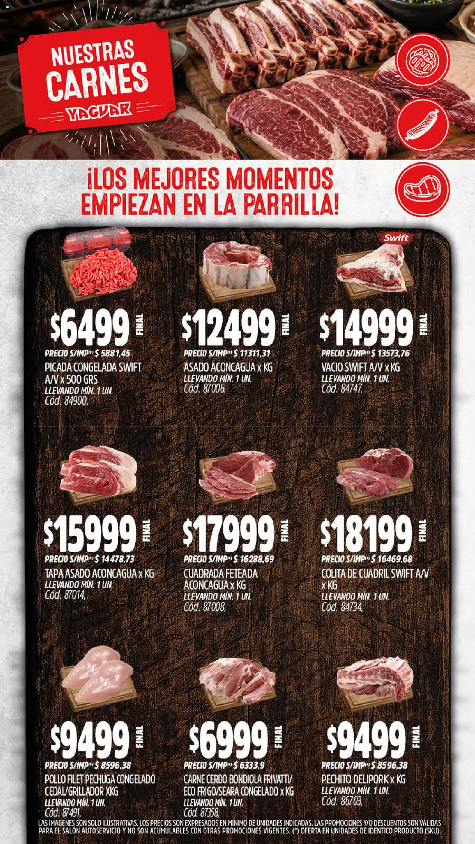 Yaguar catálogo │ válido desde el 10/08/2026 | Página: 7 | Productos: Cuadril, Parrilla, Carne, Cerdo