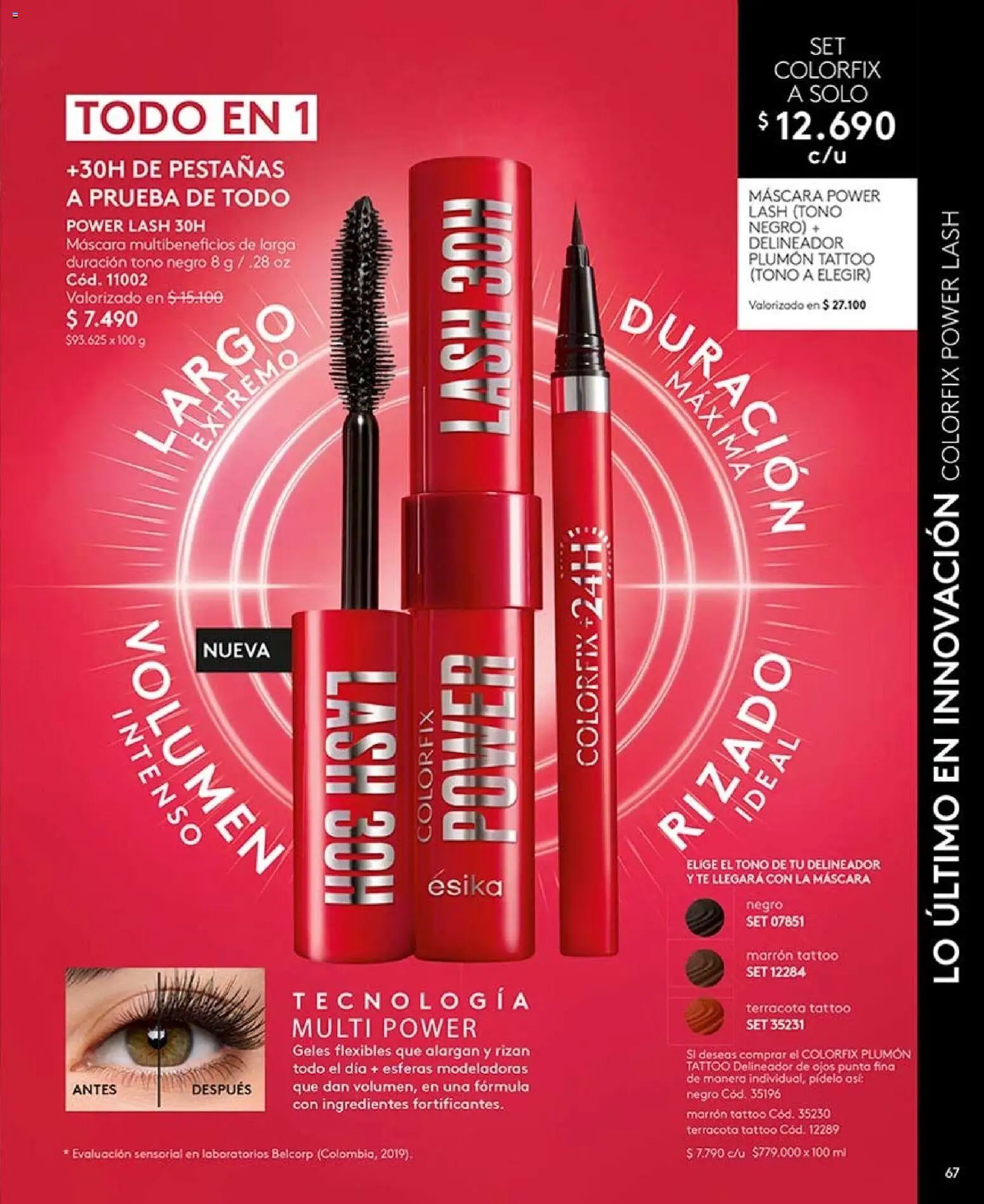 Catálogo Ésika Campaña 13 │ válido desde el 25.07.2026 | Página: 67 | Productos: Máscara, Delineador de ojos, Té, Ingredientes