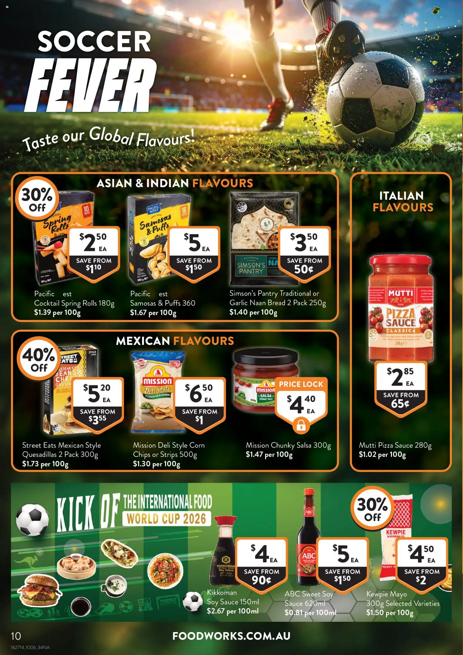 Foodworks catalogue - valid from 10.06.2026 | Page: 10 | Products: Pizza, Sauce, Salsa, Garlic
