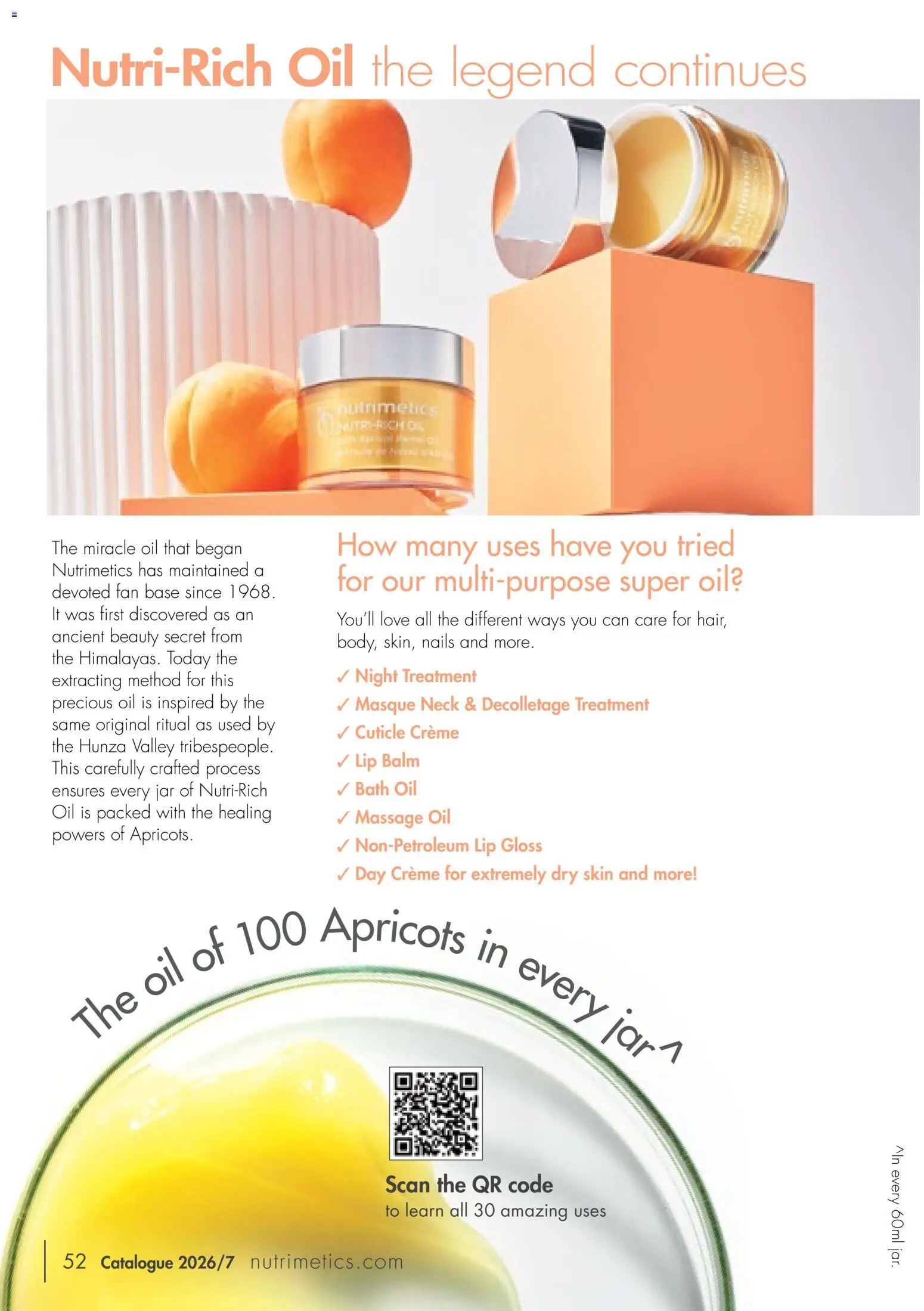 Nutrimetics catalogue - valid from 01/09/2026 | Page: 52 | Products: Bath, Oil, Apricots, Multipurpose