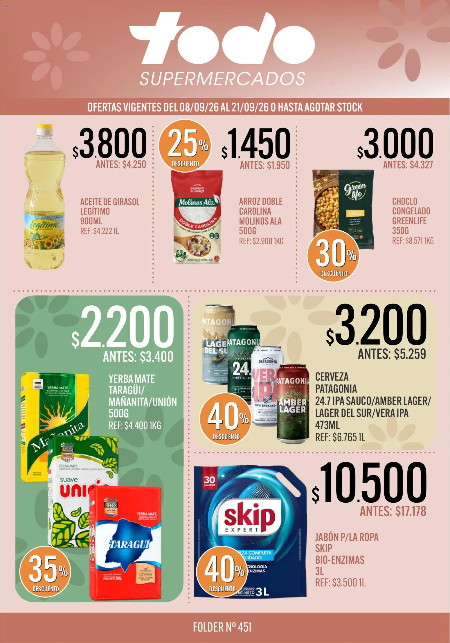 Supermercados TODO catálogo │ válido desde el 08/09/2026 | Página: 1