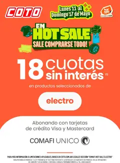 Vista previa Coto - Comafi Hot Sale válido desde el 11.05.2026