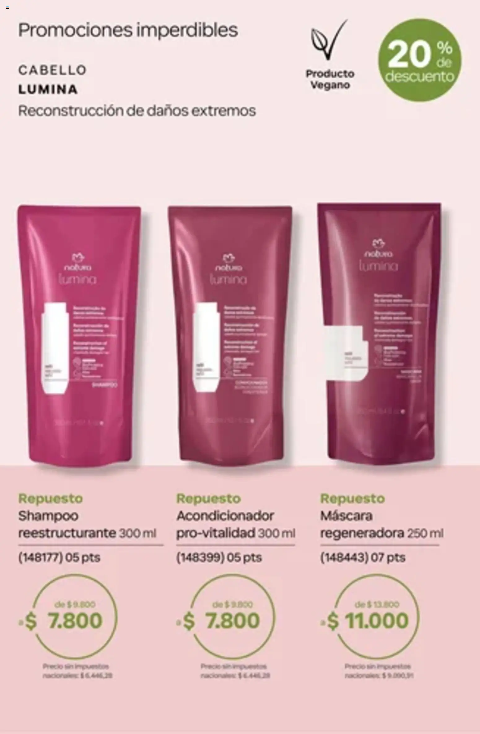 Catálogo Natura Ciclo 14 │ válido desde el 01/10/2026 | Página: 64 | Productos: Máscara, Shampoo, Acondicionador