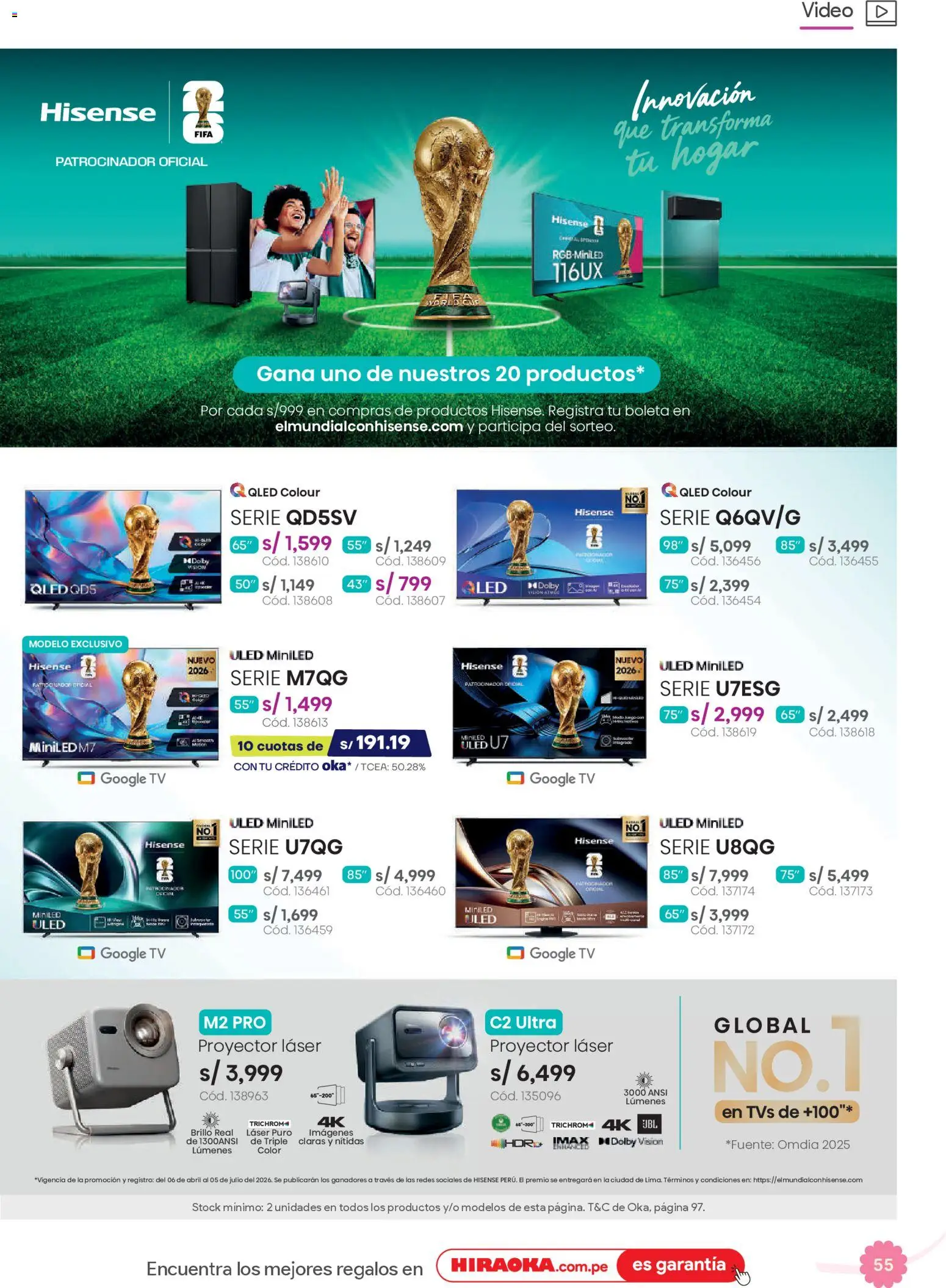 Catálogo Hiraoka válido desde 25.04.2026 | Página: 55 | Productos: Video