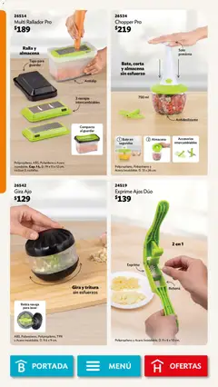 Vista previa de Betterware campaña 8 2026, nuevo folleto de la tienda, válido en México a partir del 03/08/2026 | Página: 36 | Productos: Navaja, Ajo, Rallador