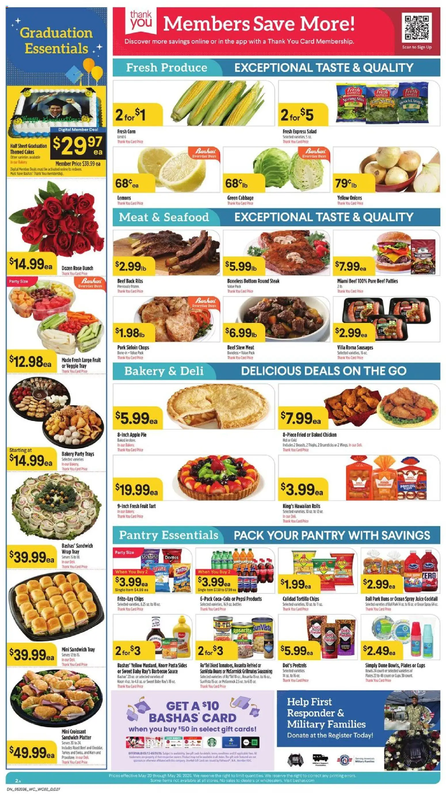 Basha's Dine - valid from 20.05.2026 | Page: 2 | Products: Pork, Pasta, Seafood, Cabbage