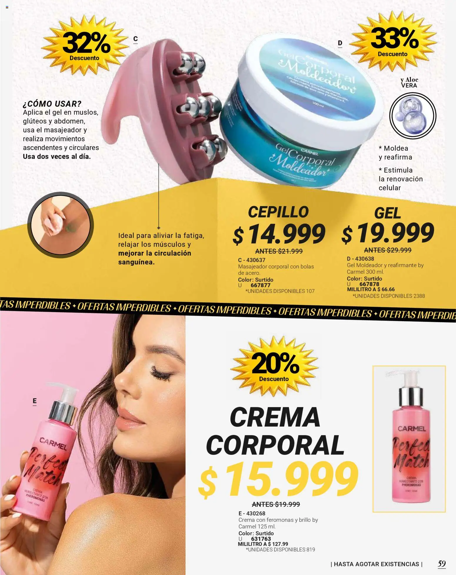 Carmel revista - valida desde el 01.06.2026 | Página: 255 | Productos: Crema, Brillo, Cepillo, Loción tonificante