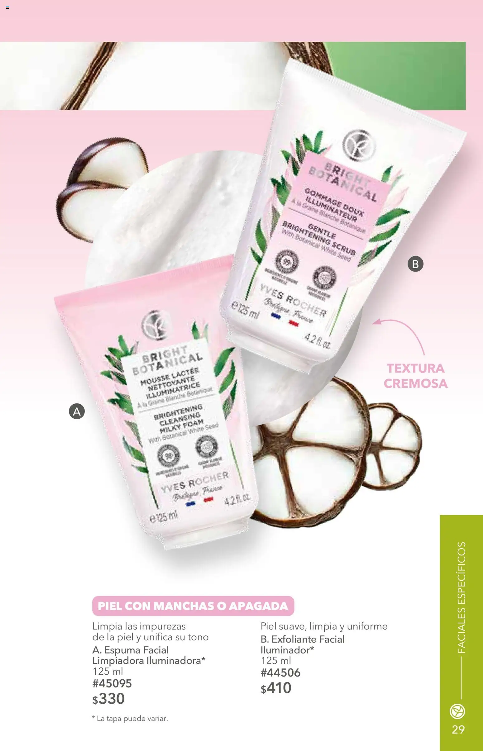 Nuevas ofertas de Yves Rocher válidas en toda la República Mexicana desde el 25/08/2026. ¡Encuentra las mejores ofertas en Yves Rocher campaña 12 2026! | Página: 29 | Productos: Exfoliante facial, Espuma