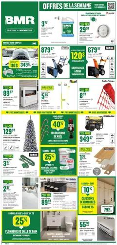 Preview of BMR weekly flyer / circulaire from shop BMR valid from Oct 29, 2026