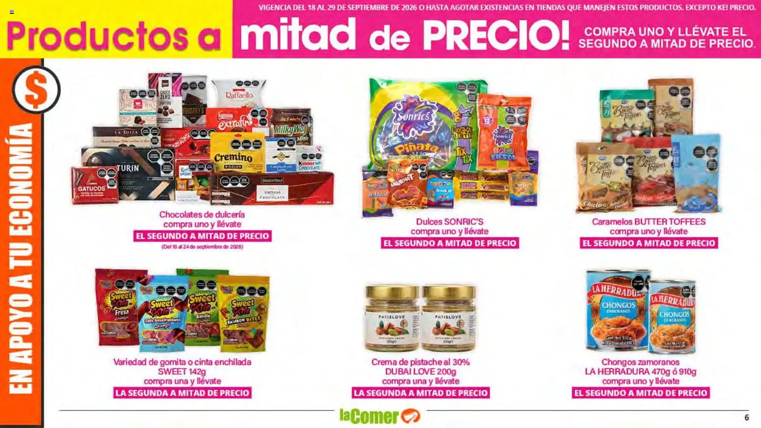 Nuevas ofertas de La Comer válidas en toda la República Mexicana desde el 18/09/2026. ¡Encuentra las mejores ofertas en La Comer folleto! | Página: 6