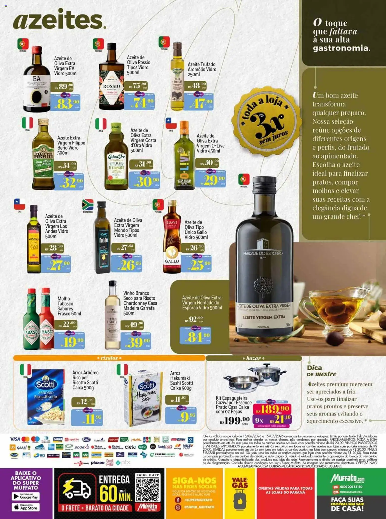 Super Muffato Folheto - válido de 15.06.2026 | Página: 20 | Produtos: Vinho, Pneus, Arroz, Fraldas