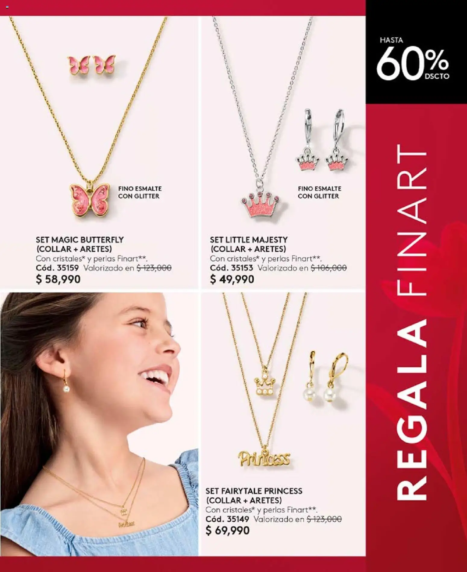 Ésika revista - valida desde el 24.04.2026 | Página: 133 | Productos: Aretes, Glitter, Collar