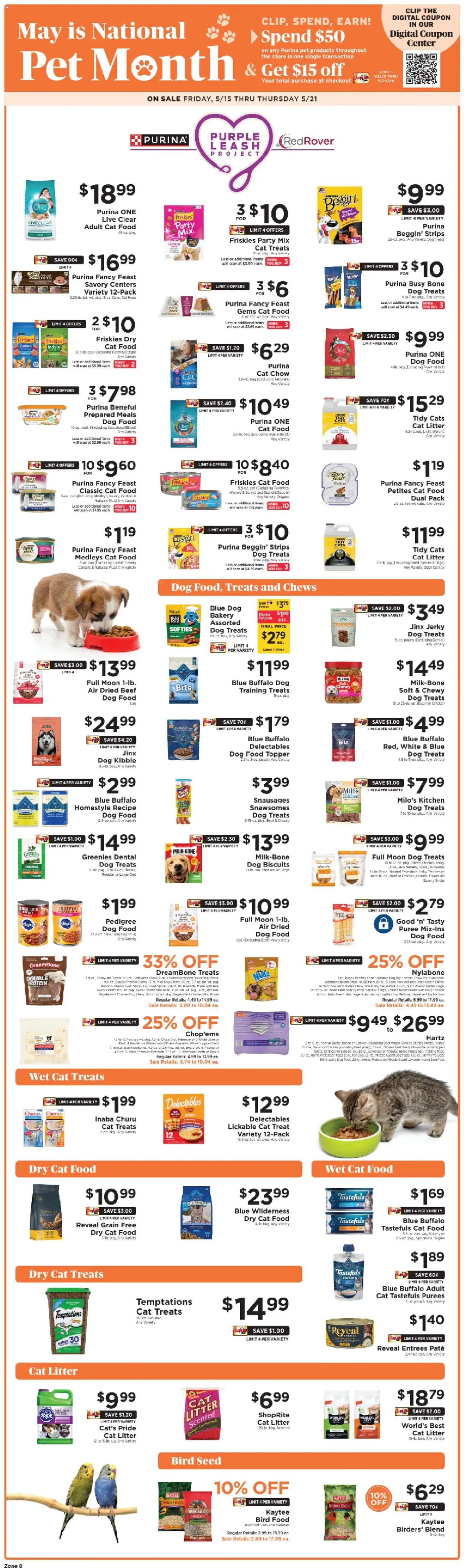 ShopRite Pets Shop Picks - valid from 15.05.2026 | Page: 1