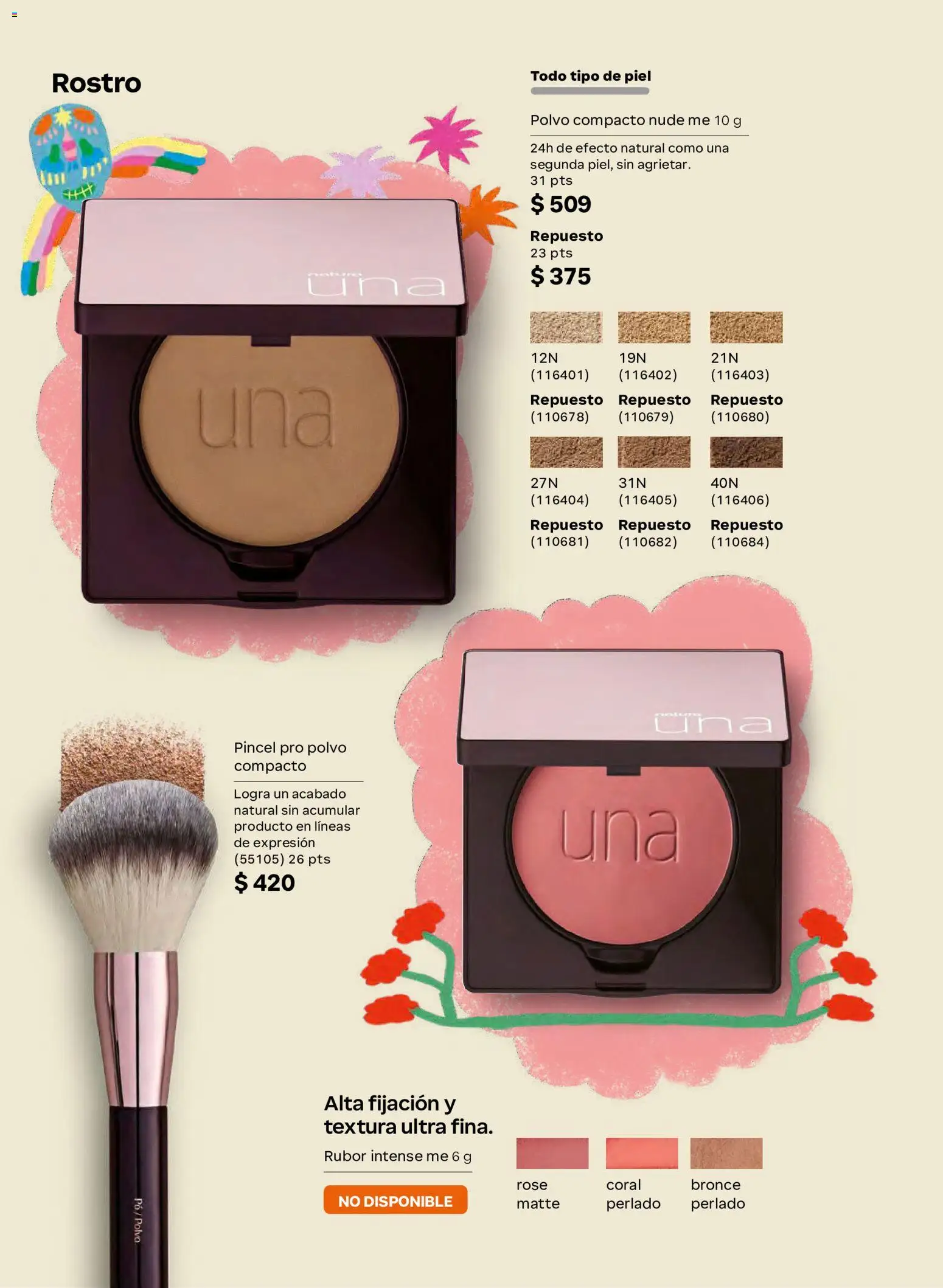 Nuevas ofertas de Natura válidas en toda la República Mexicana desde el 02/10/2026. ¡Encuentra las mejores ofertas en Natura campaña  15 2026! | Página: 70 | Productos: Pincel, Polvo compacto, Polvo, Rubor
