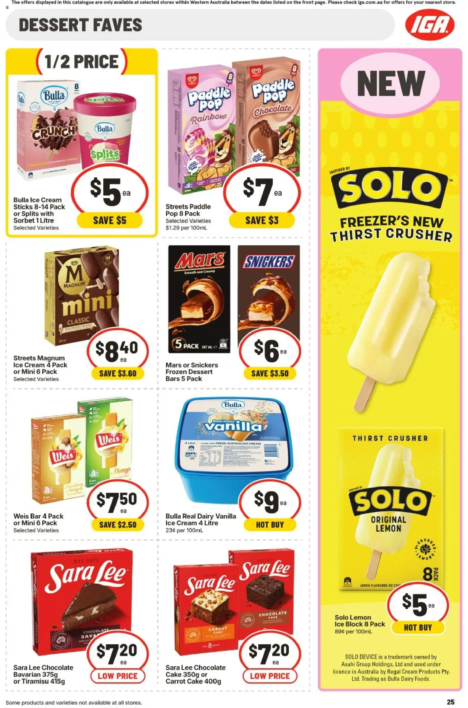 IGA catalogue - valid from 30/09/2026 | Page: 25 | Products: Dairy, Chocolate, Device, Magnum ice cream