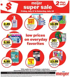 Preview of Meijer weekly ads valid from 07/17/2026 | Page: 3 | Products: Bath, Detergent, Television, Dishwasher