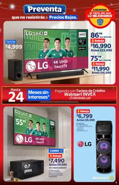 Vista previa de Walmart folleto Preventa gue no resistirás a precios bajos, nuevo folleto de la tienda, válido en México a partir del 22.05.2026 | Página: 6 | Productos: Horno, Micrófono, Microondas, Barra