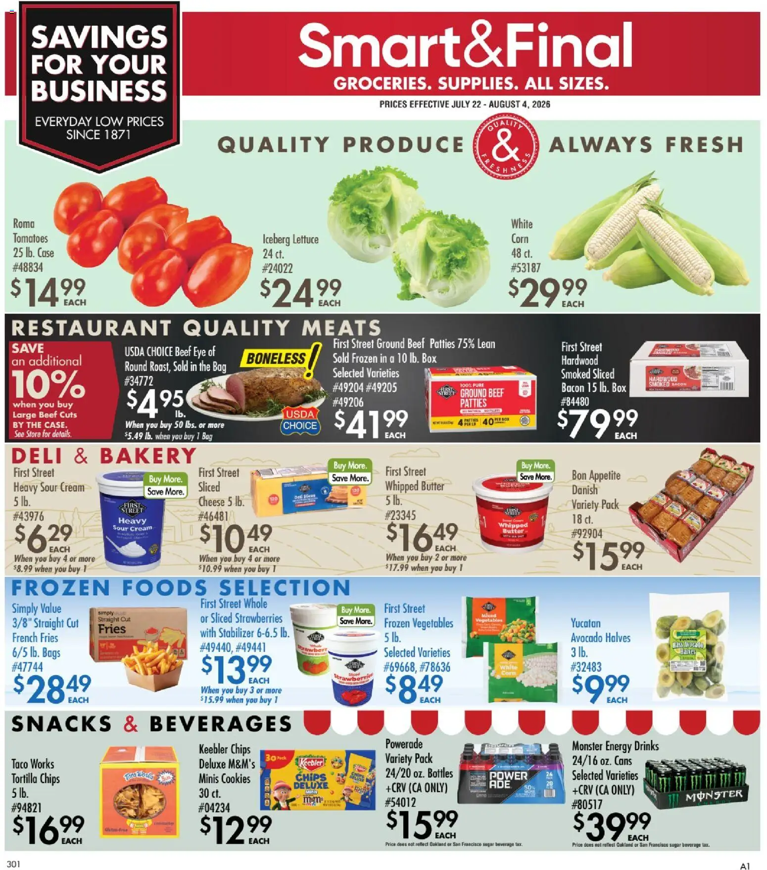 Smart & Final Business & Club - valid from 07/22/2026 | Page: 1