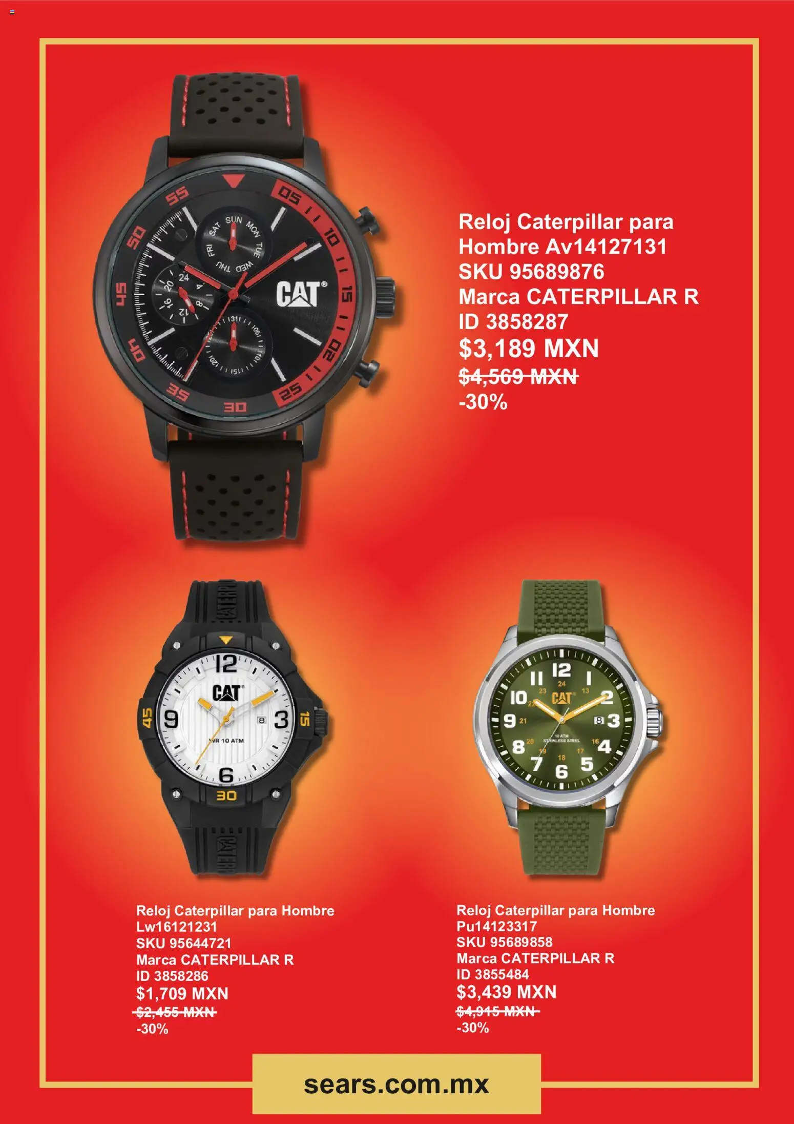 Nuevas ofertas de Sears válidas en toda la República Mexicana desde el 01.06.2026. ¡Encuentra las mejores ofertas en Sears promociones! | Página: 5 | Productos: Reloj