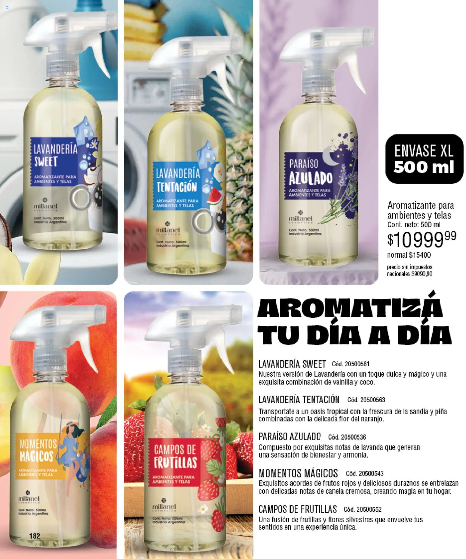 Millanel - Catálogo │ válido desde el 30/03/2026 | Página: 182 | Productos: Vainilla, Frutillas, Dulce, Duraznos