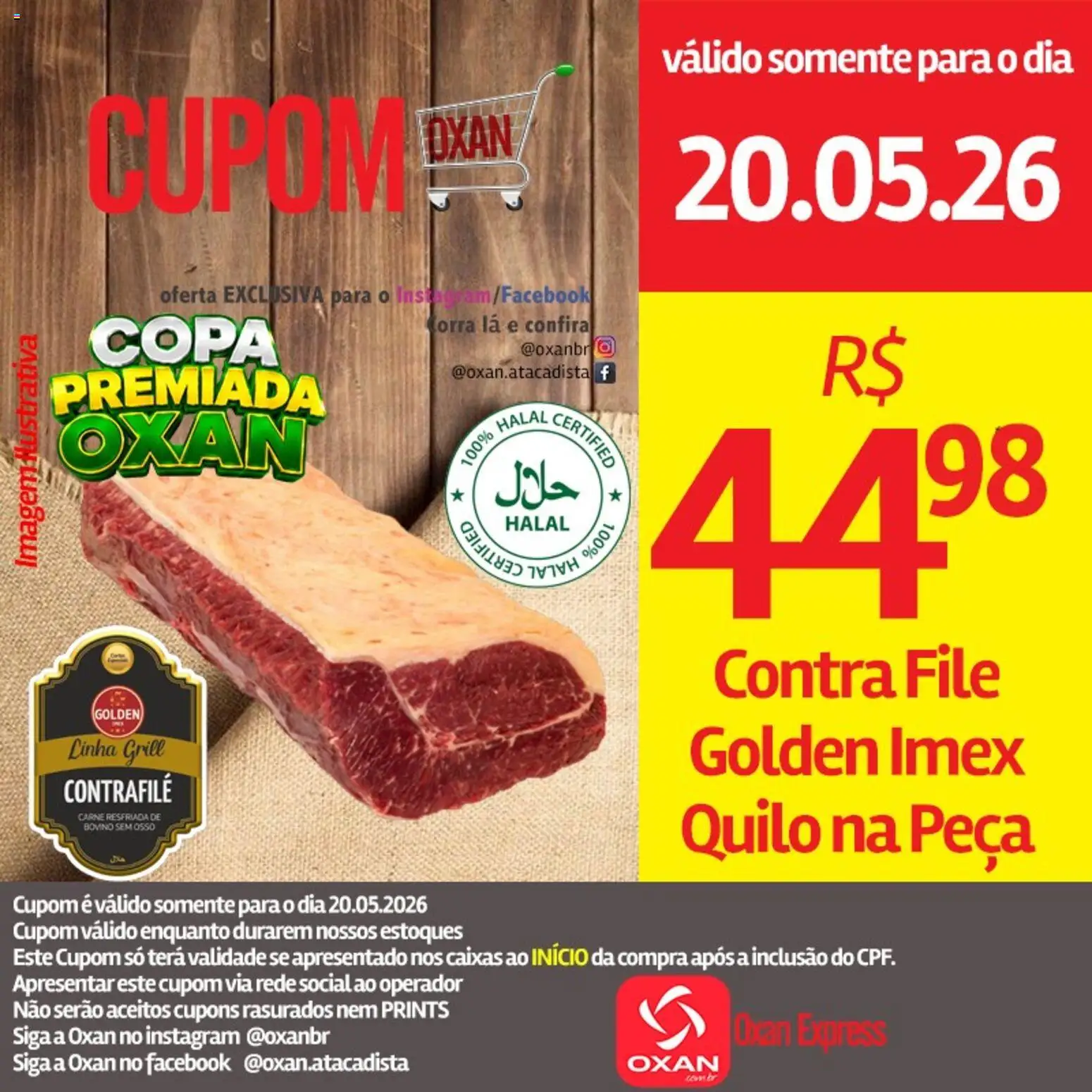 Oxan Atacadista Folheto - válido de 20.05.2026 | Página: 2 | Produtos: Grill, Contra filé, Copa, Carne