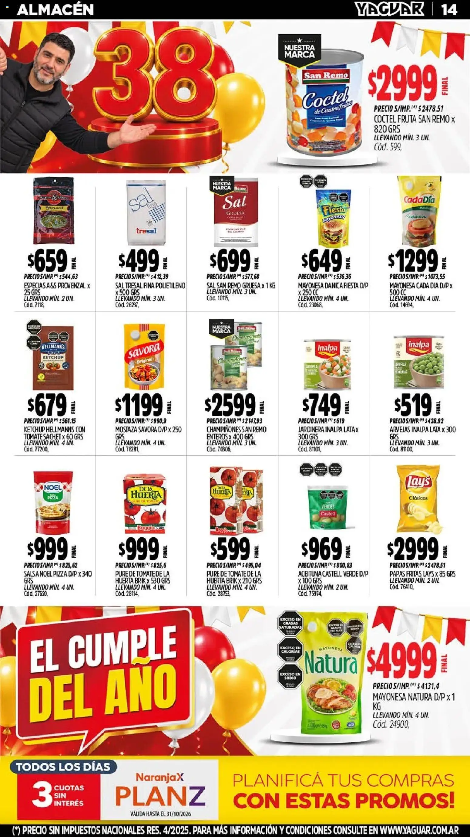 Yaguar - Oferta Semanal Santa Fé │ válido desde el 26/10/2026 | Página: 16