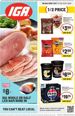 Preview of IGA catalogue - valid from 07/10/2026