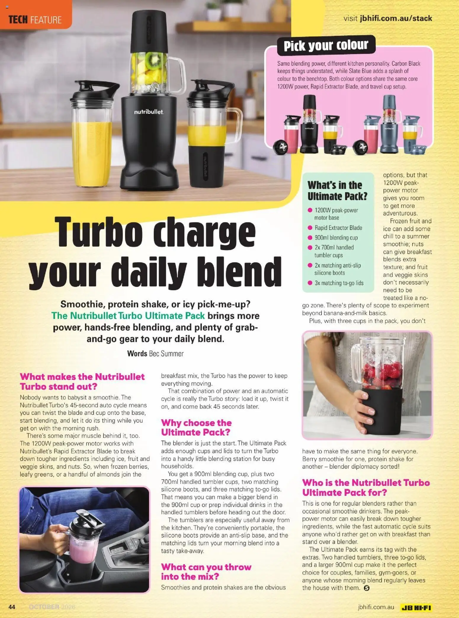 JB Hi-Fi catalogue - valid from 01/10/2026 | Page: 44 | Products: Drinks, Ingredients, Protein, Fruit
