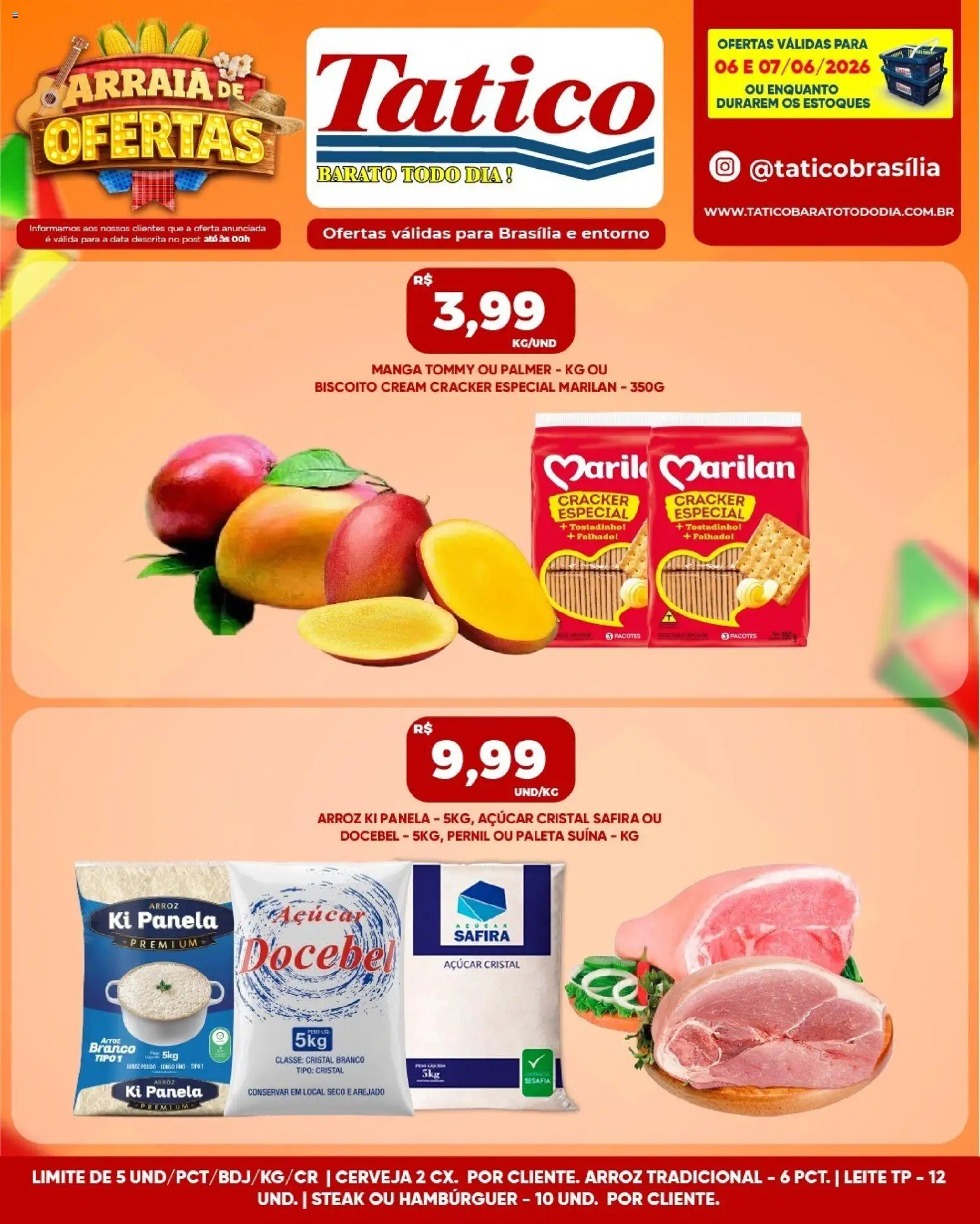 Tatico Folheto - válido de 08.06.2026 | Página: 19 | Produtos: Biscoito, Pernil, Leite, Cerveja