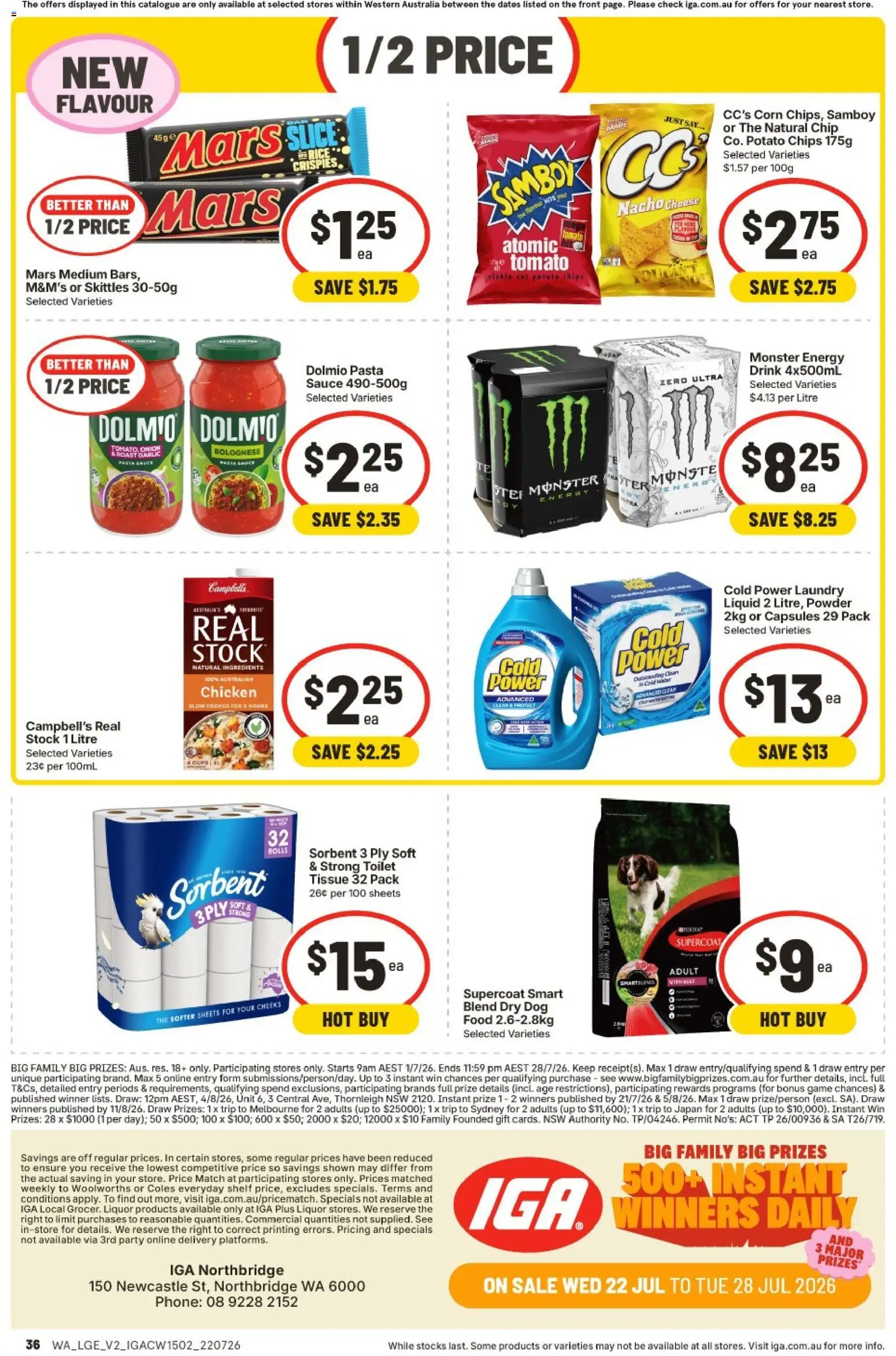 IGA catalogue - valid from 22/07/2026 | Page: 33 | Products: Powder, Beef, Sauce, Laundry