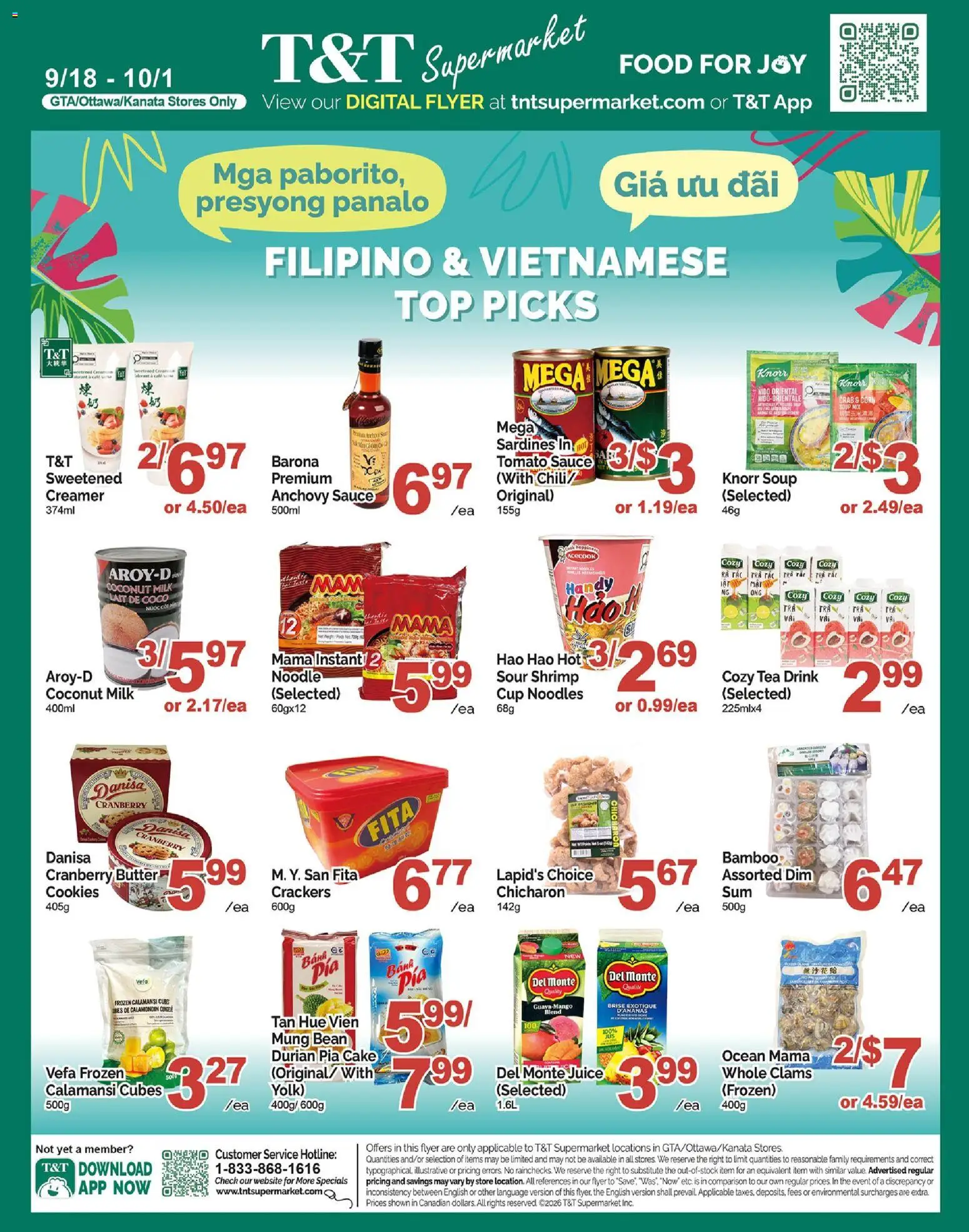 T&T Supermarket flyer valid from Sep 18, 2026 | Page: 1