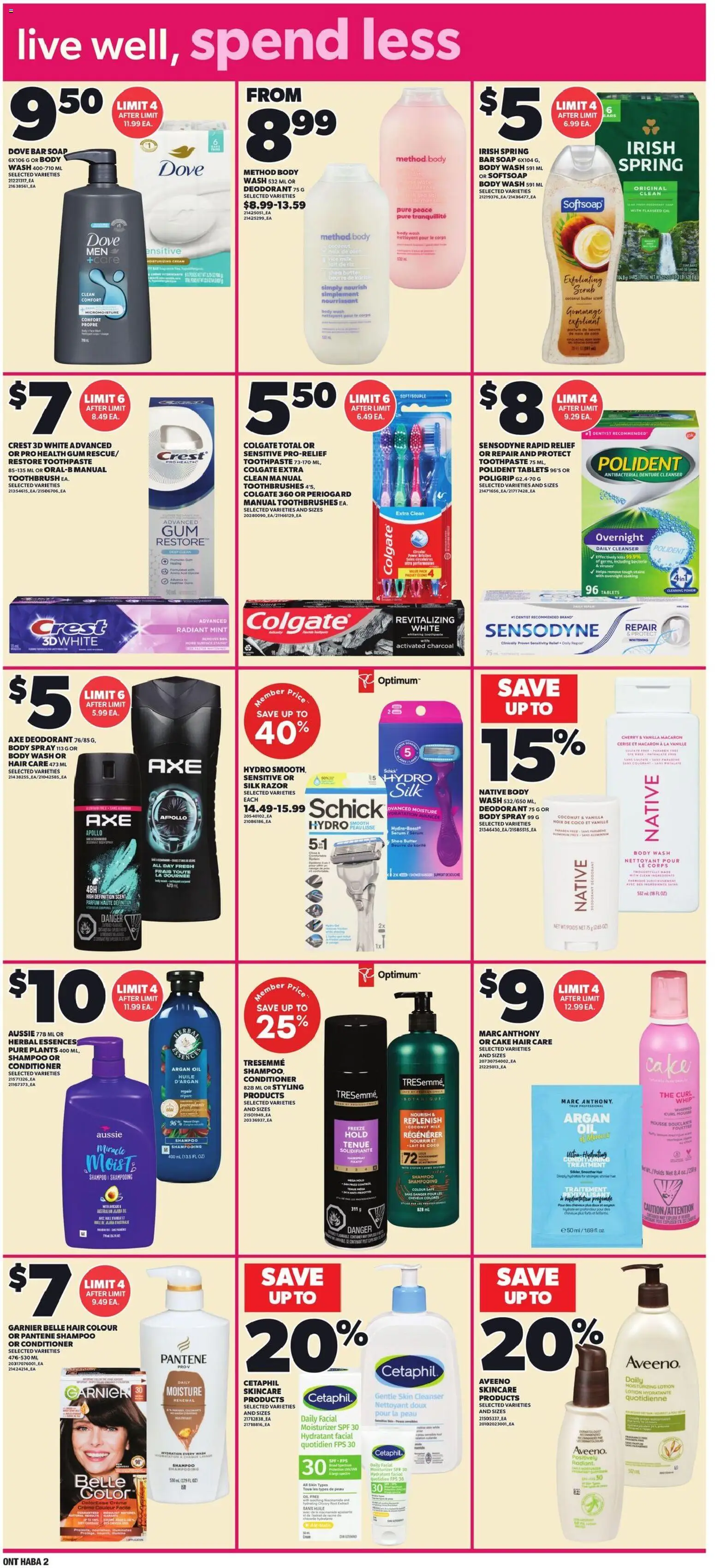 Loblaws flyer valid from Sep 10, 2026 | Page: 14 | Products: Cake, Body wash, Vanilla, Oil