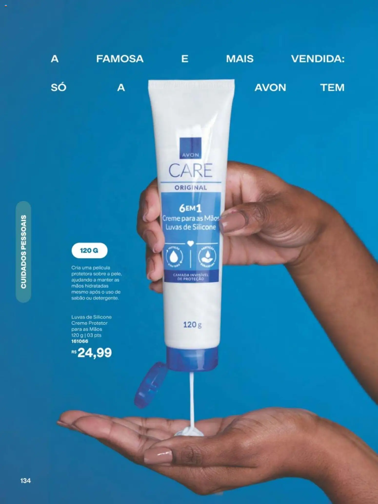 Avon Folheto - válido de 29/06/2026 | Página: 134 | Produtos: Sabão, Creme, Luvas