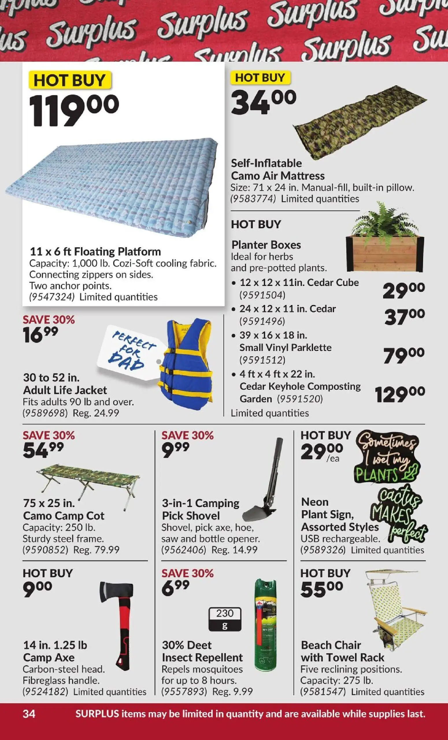 Princess Auto flyer valid from 16.06.2026 | Page: 38 | Products: Mattress, Chair, Jacket