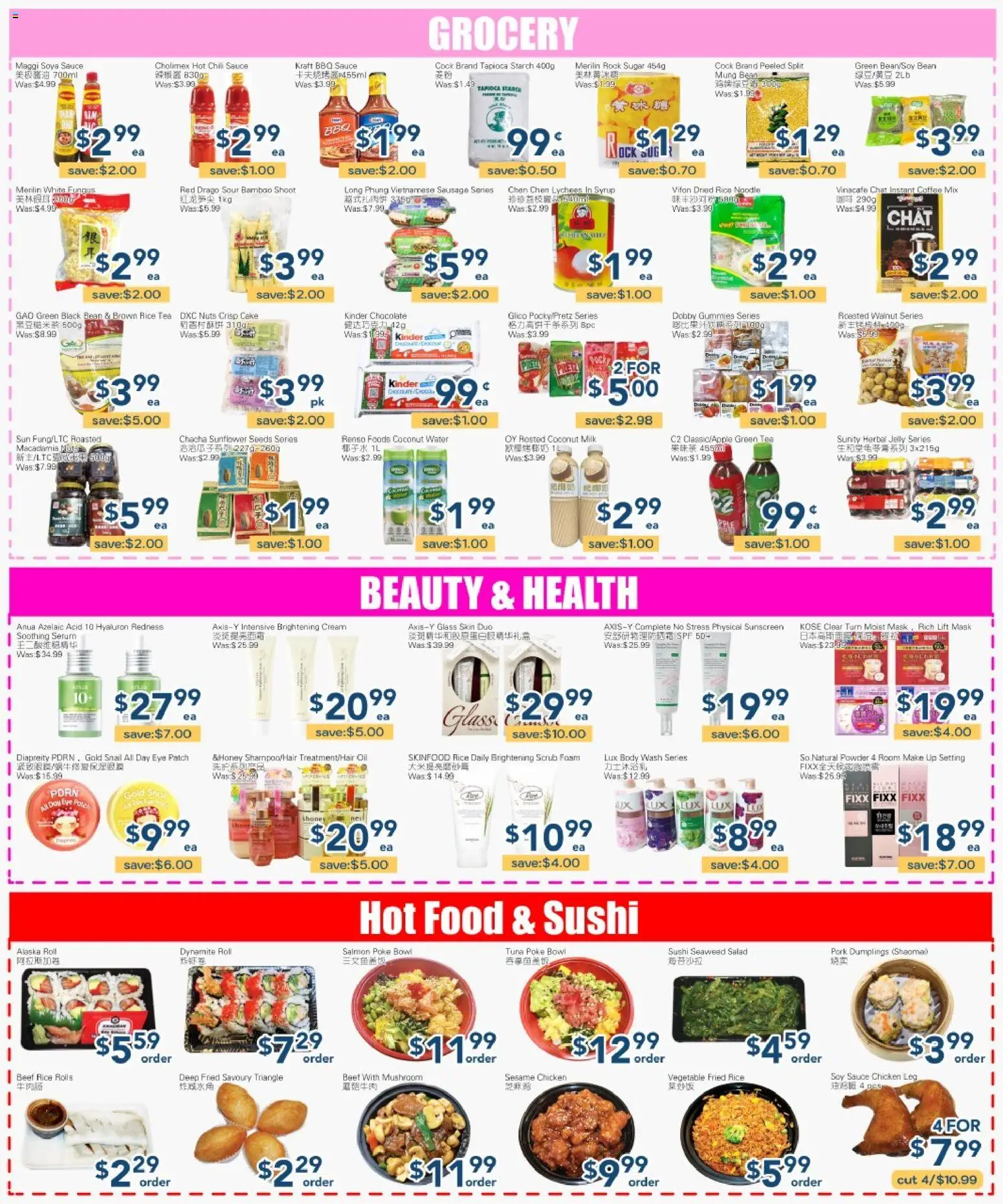 Oceans flyer valid from Jul 17, 2026 | Page: 3 | Products: Beef, Cream, Powder, Milk