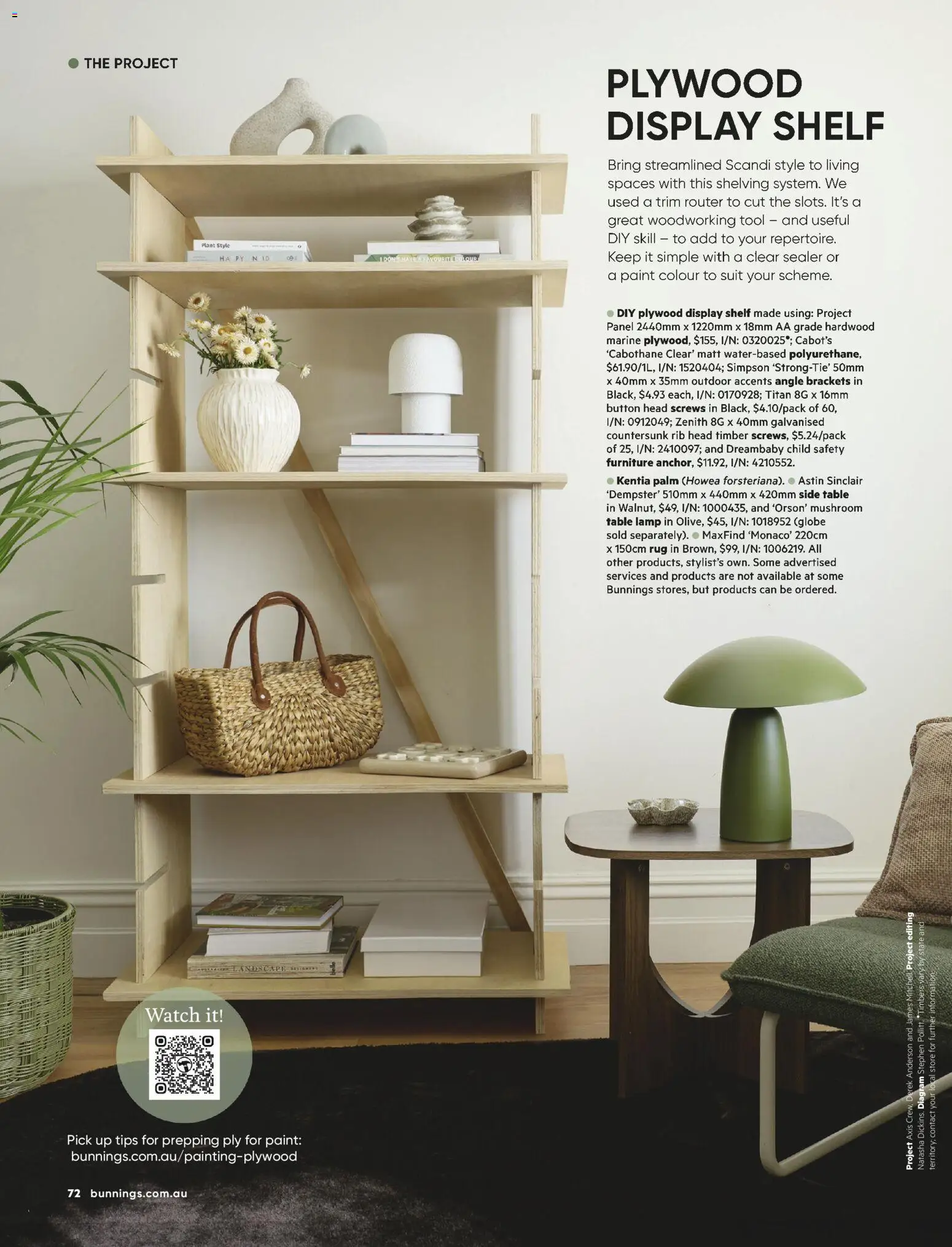 Bunnings Warehouse catalogue - valid from 01.05.2026 | Page: 72 | Products: Shelf, Lamp, Suit, Watch