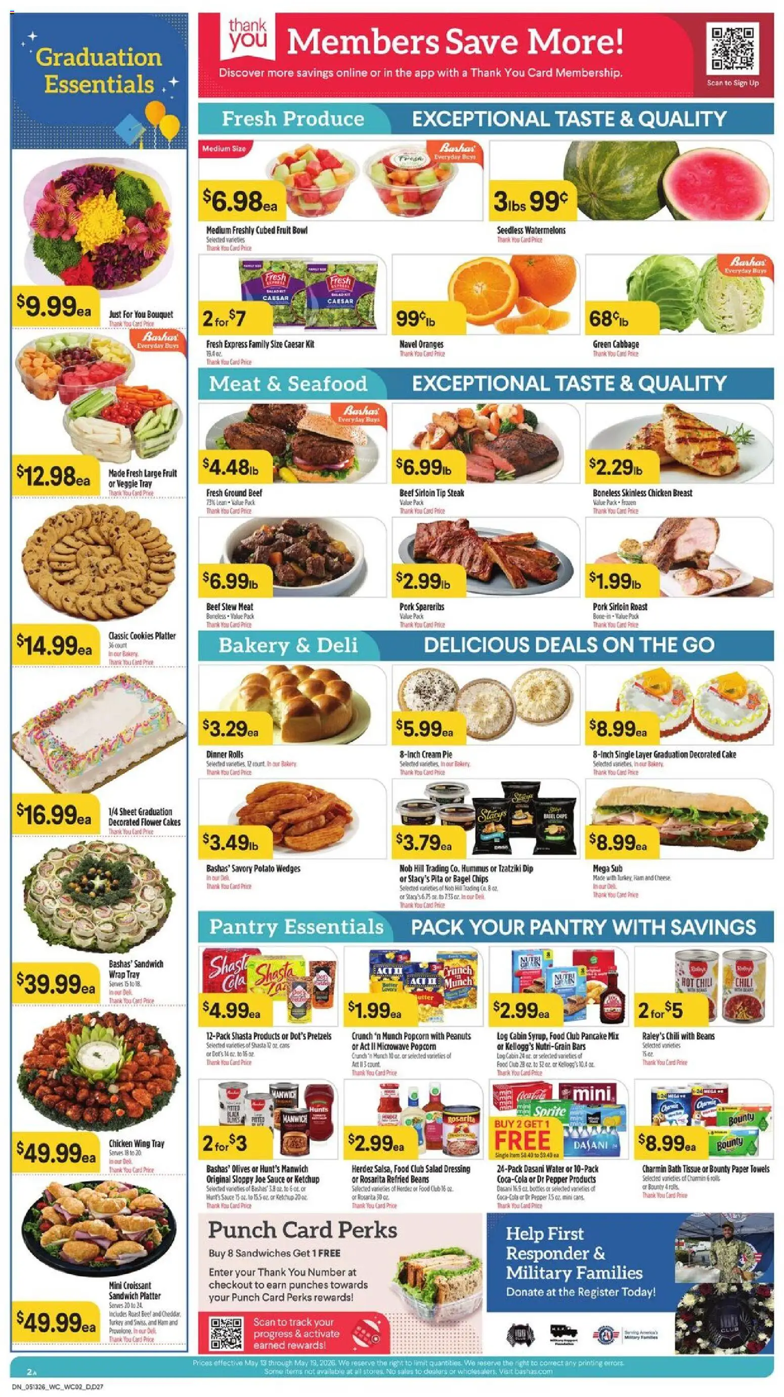 Basha's Dine - valid from 13.05.2026 | Page: 2 | Products: Bath, Oranges, Beef, Pepper