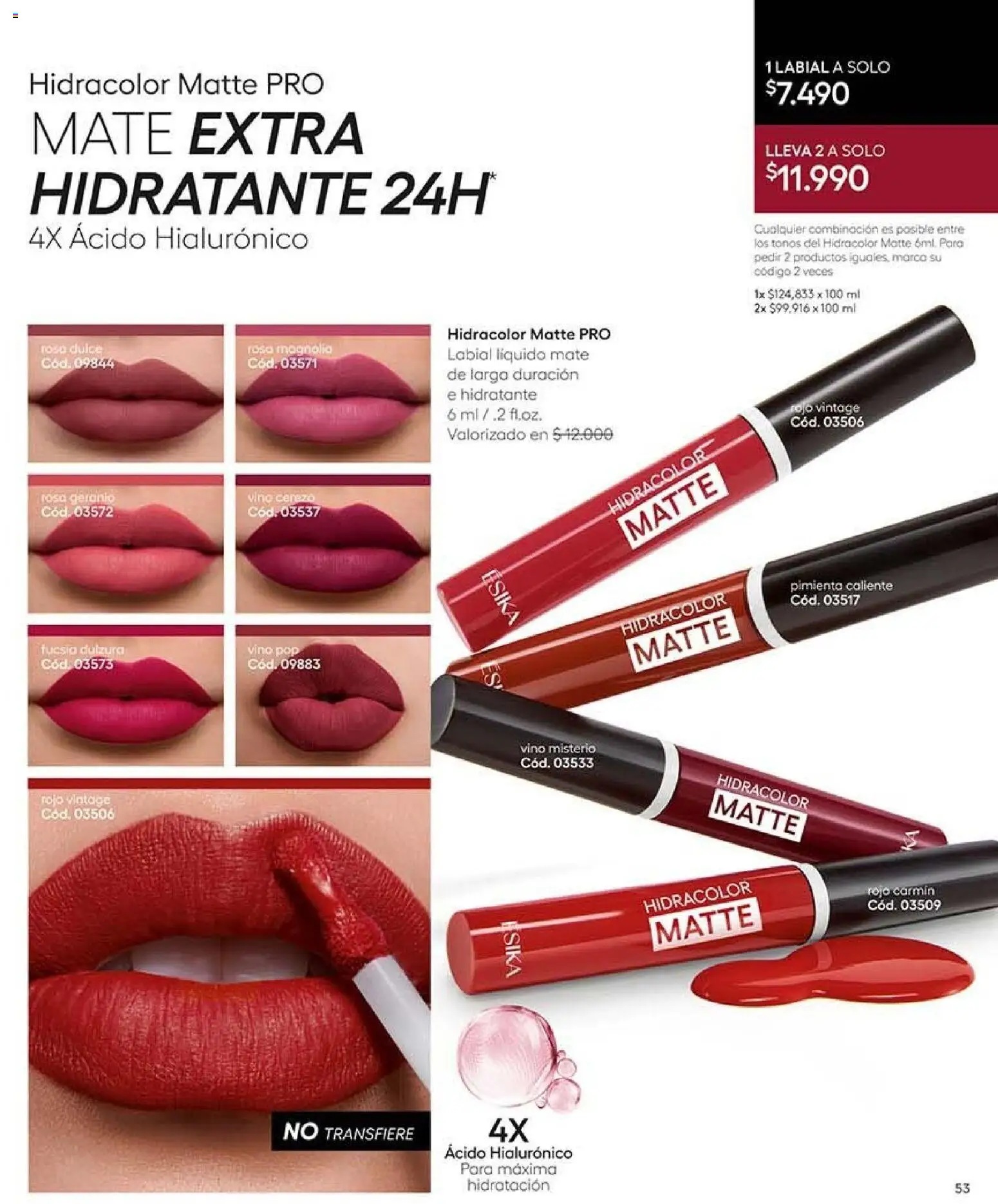 Catálogo Ésika Campaña 16 │ válido desde el 28.09.2026 | Página: 57 | Productos: Pimienta, Mate, Vino, Labial